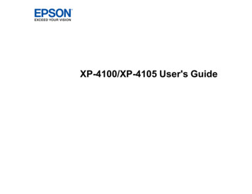 User's Guide - XP-4100/XP-4105