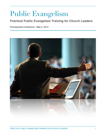 Public Evangelism - Missional Church Leadership