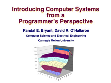 Introducing Computer Systems From A Programmer’s 