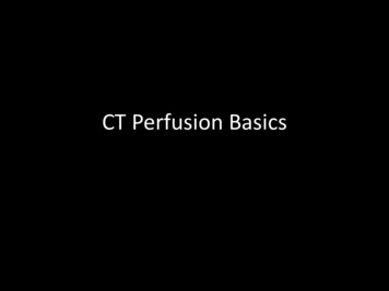 CT Perfusion Basics - Professional Radiology