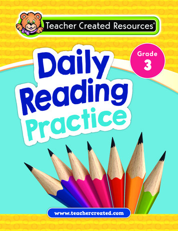 Daily Reading Practice Grade 3 - Teacher Created