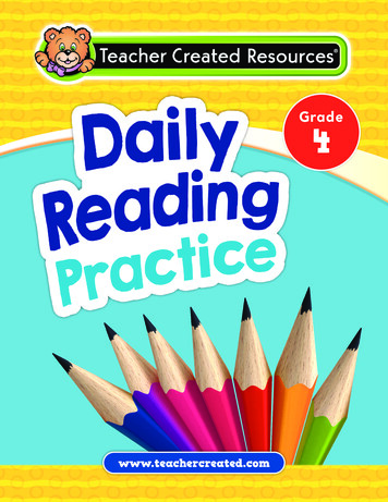 Daily Reading Practice Grade 4 - Teacher Created