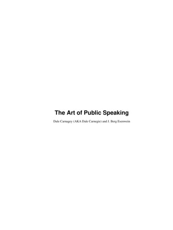 The Art Of Public Speaking - Mdthinducollege 