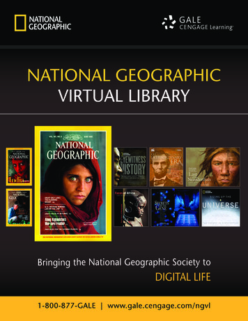 NATIONAL GEOGRAPHIC AN ESSENTIAL RESOURCE FOR 