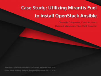 Case Study: Utilizing Mirantis Fuel To Install OpenStack Ansible