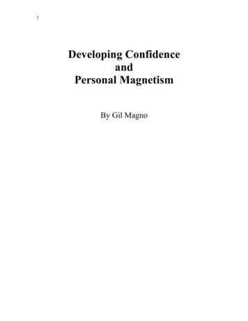 Developing Confidence And Personal Magnetism
