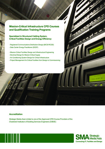 Mission-Critical Infrastructure CPD Courses And .