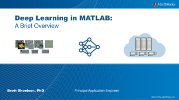 Deep Learning In MATLAB - MathWorks