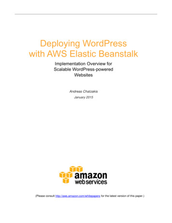 Deploying WordPress With AWS Elastic Beanstalk