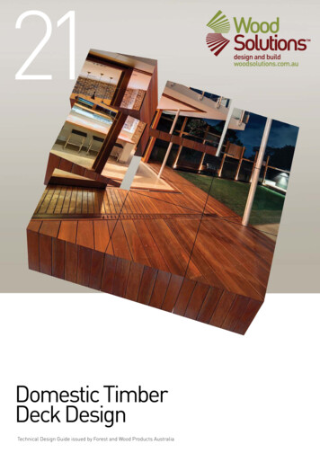 Domestic Timber Deck Design - 5 Star Timbers