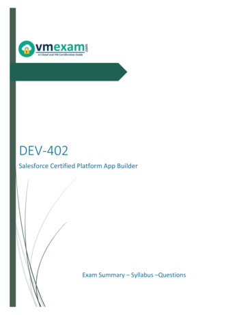 DEV-402 - Vmexam 