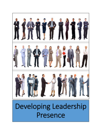 Developing Leadership Presence - Leadership Resources