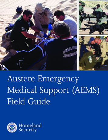 Austere Emergency Medical Support (AEMS) Field Guide