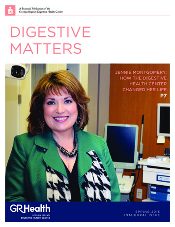Digestive Matters Newsletter - Augusta University