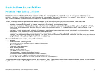 Disaster Resilience Scorecard For Cities - Unisdr 