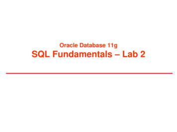 Oracle Database 11g SQL Fundamentals Lab 2
