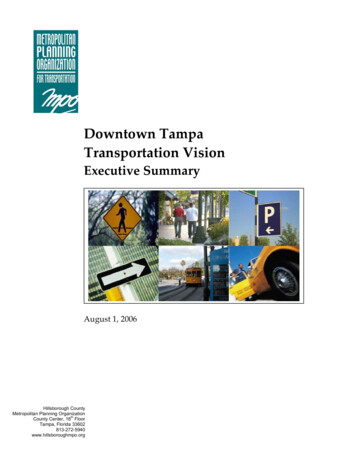 Downtown Tampa Transportation Vision - Plan Hillsborough