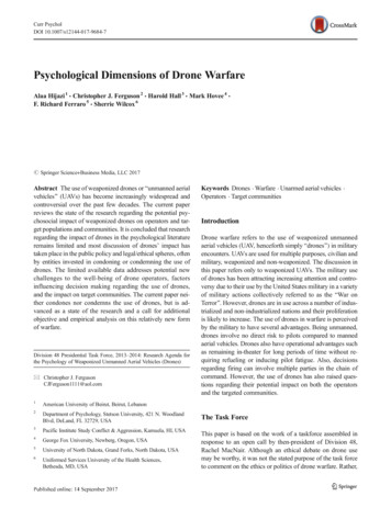 Psychological Dimensions Of Drone Warfare