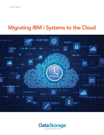 Migrating IBM I Systems To The Cloud
