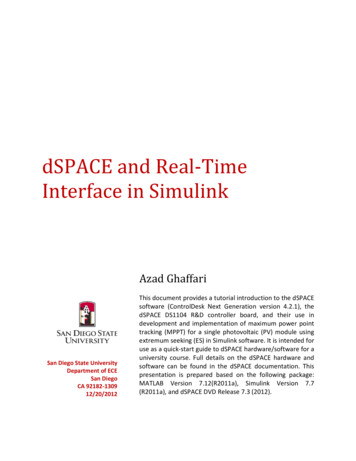 DSPACE And Real-Time Interface In Simulink