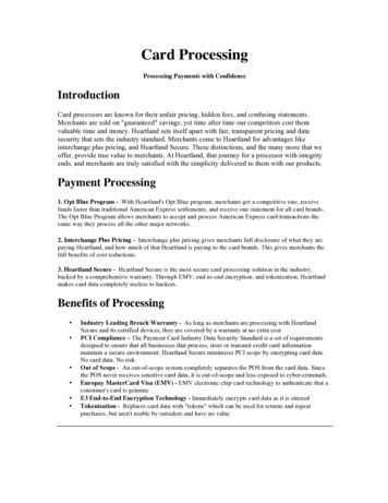 Card Processing PDF Template