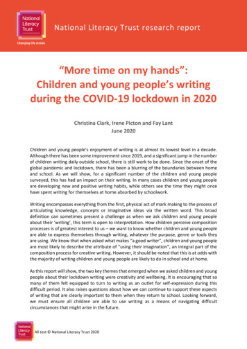 Children And Young People’s Writing During The COVID-19 .