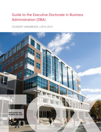 Guide To The Executive Doctorate In Business Administration (DBA)