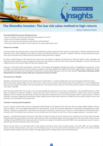 The Dhandho Investor: The Low Risk Value Method To 