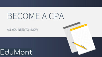 BECOME A CPA - EduMont Classes