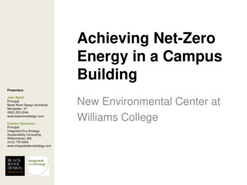 Achieving Net-Zero Energy In A Campus Building