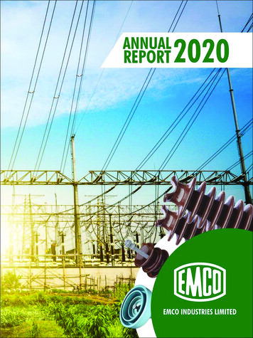 Annual Report 2020 1 - Emco
