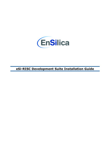 ESi-RISC Development Suite Installation Guide