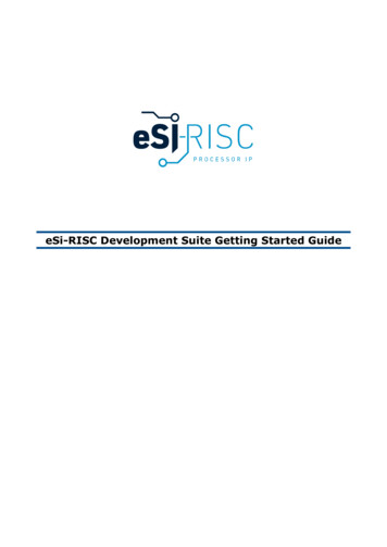 ESi-RISC Development Suite Getting Started Guide