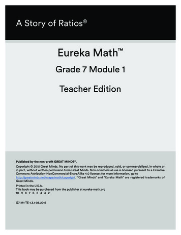 Grade 7 Module 1 Teacher Edition