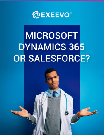 Microsoft Dynamics 365 Or Salesforce