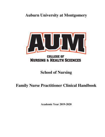 School Of Nursing Family Nurse Practitioner Clinical Handbook