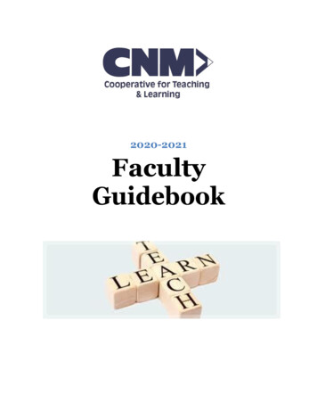 2020-2021 Faculty Guidebook