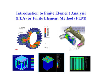 Introduction To Finite Element Analysis (FEA) Or Finite .