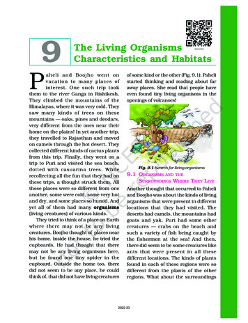 9 The Living Organisms — Characteristics And Habitats P