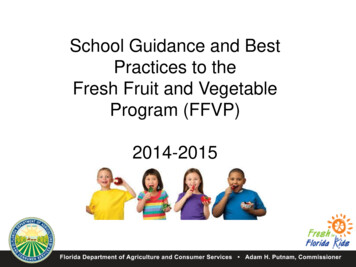 School Guidance And Best Practices To The Fresh Fruit And .