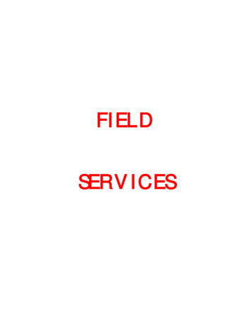 FIELD SERVICES - United States Army