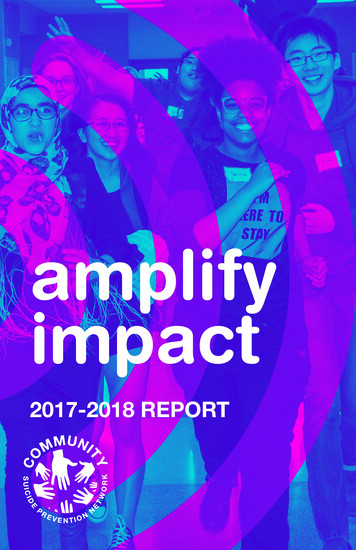 Amplify Impact - Suicide Prevention Ottawa