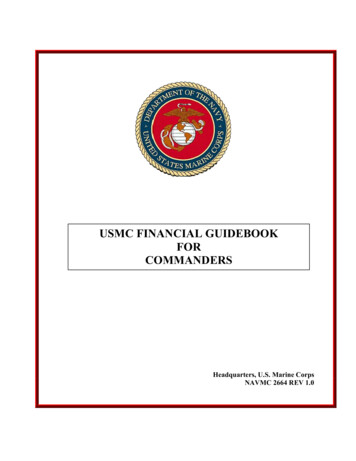 USMC FINANCIAL GUIDEBOOK FOR COMMANDERS