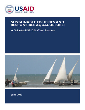 SUSTAINABLE FISHERIES AND RESPONSIBLE AQUACULTURE