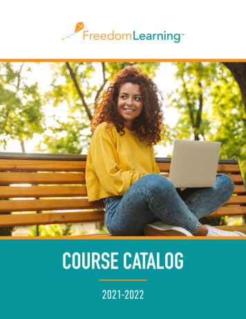 COURSE CATALOG - Freedom Learning