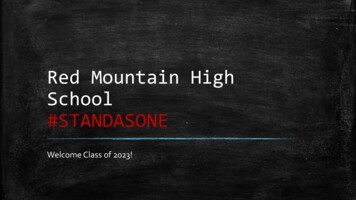 Red Mountain High School #STANDASONE