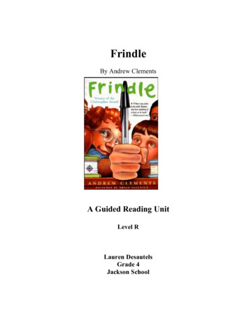 Frindle Guided Reading Unit - Lauren Desautels' Portfolio
