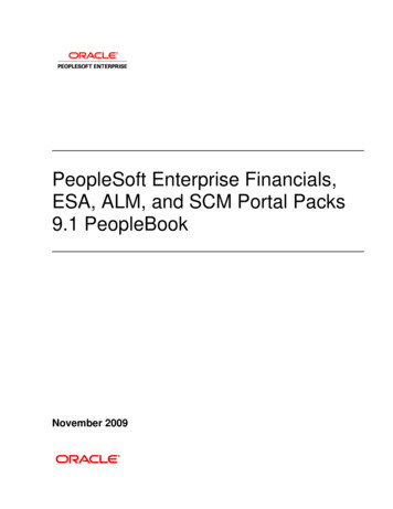 PeopleSoft Enterprise Financials, ESA, ALM, And SCM Portal . - Oracle