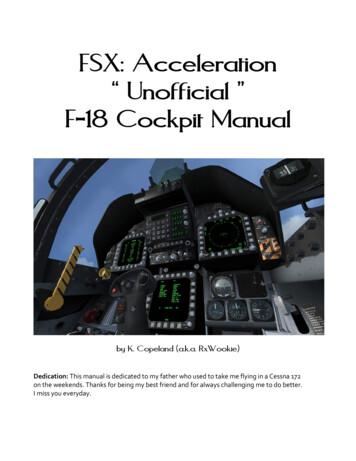 FSX F-18 Unofficial Cockpit Manual