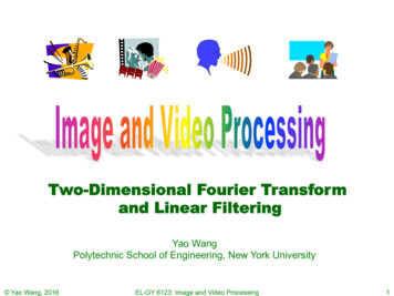 Two-Dimensional Fourier Transform And Linear Filtering
